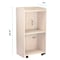 Adiroffice Wood Mobile Presentation Podium Lectern Stand with Shelves in White ADI661-07-WHI-MK - alternate 2